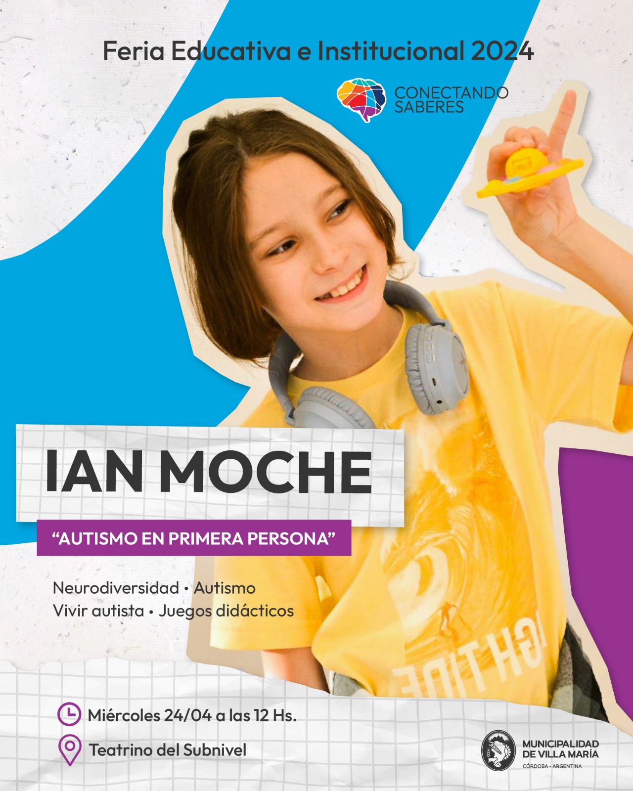 Ian Moche, referente sobre el autismo y la neurodiversidad