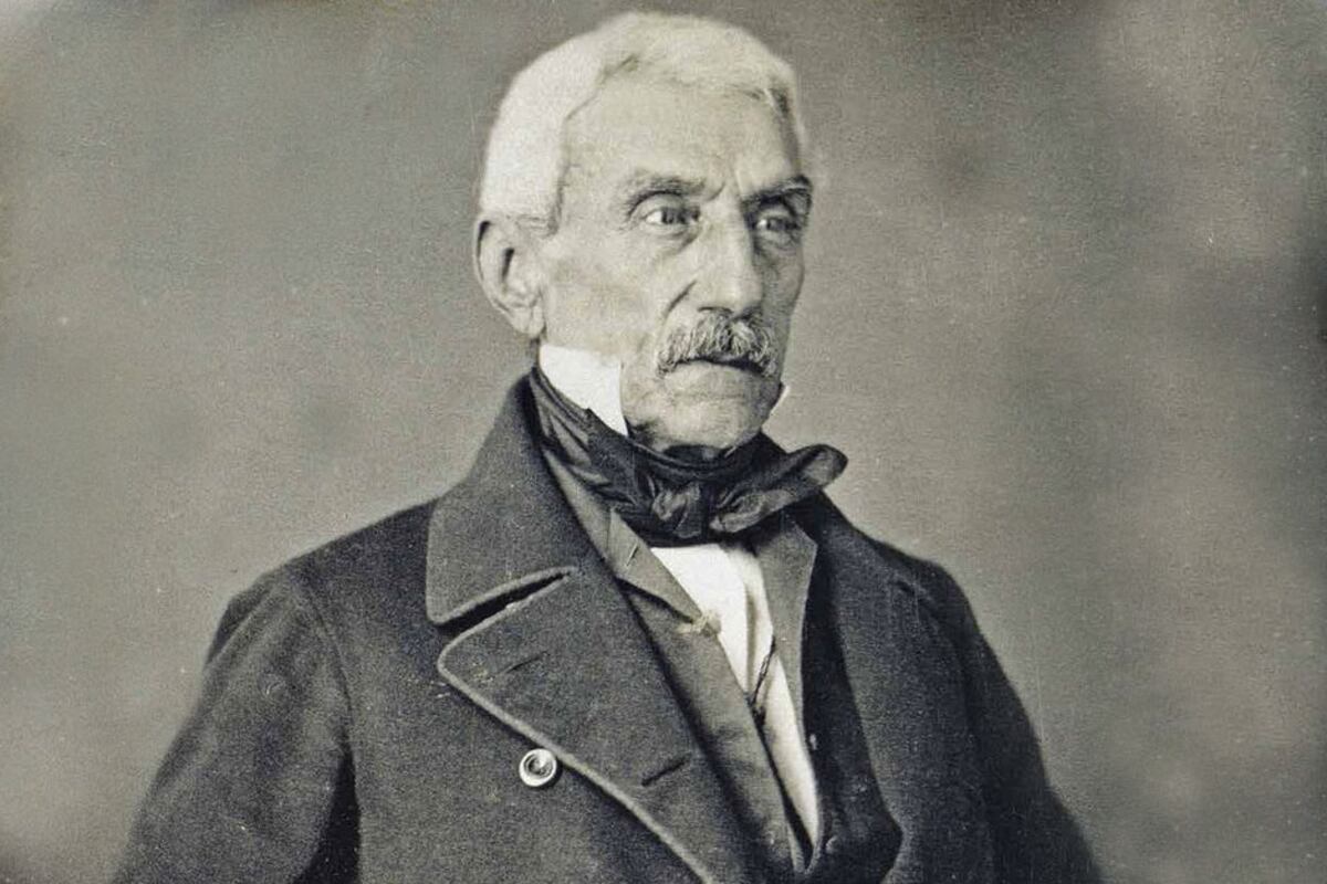 La única imagen fotográfica de San Martín con la daguerrotipo de 1848. (Ilustración)