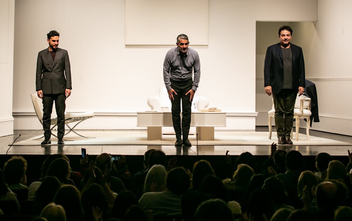 "Art" en escena, por Echarri, Mirás y Slipak. (Prensa Art/ Malu Copello)