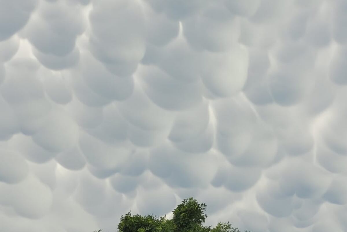 Nubes que se vieron sobre la ciudad de Córdoba este sábado. (Foto / La Voz)
