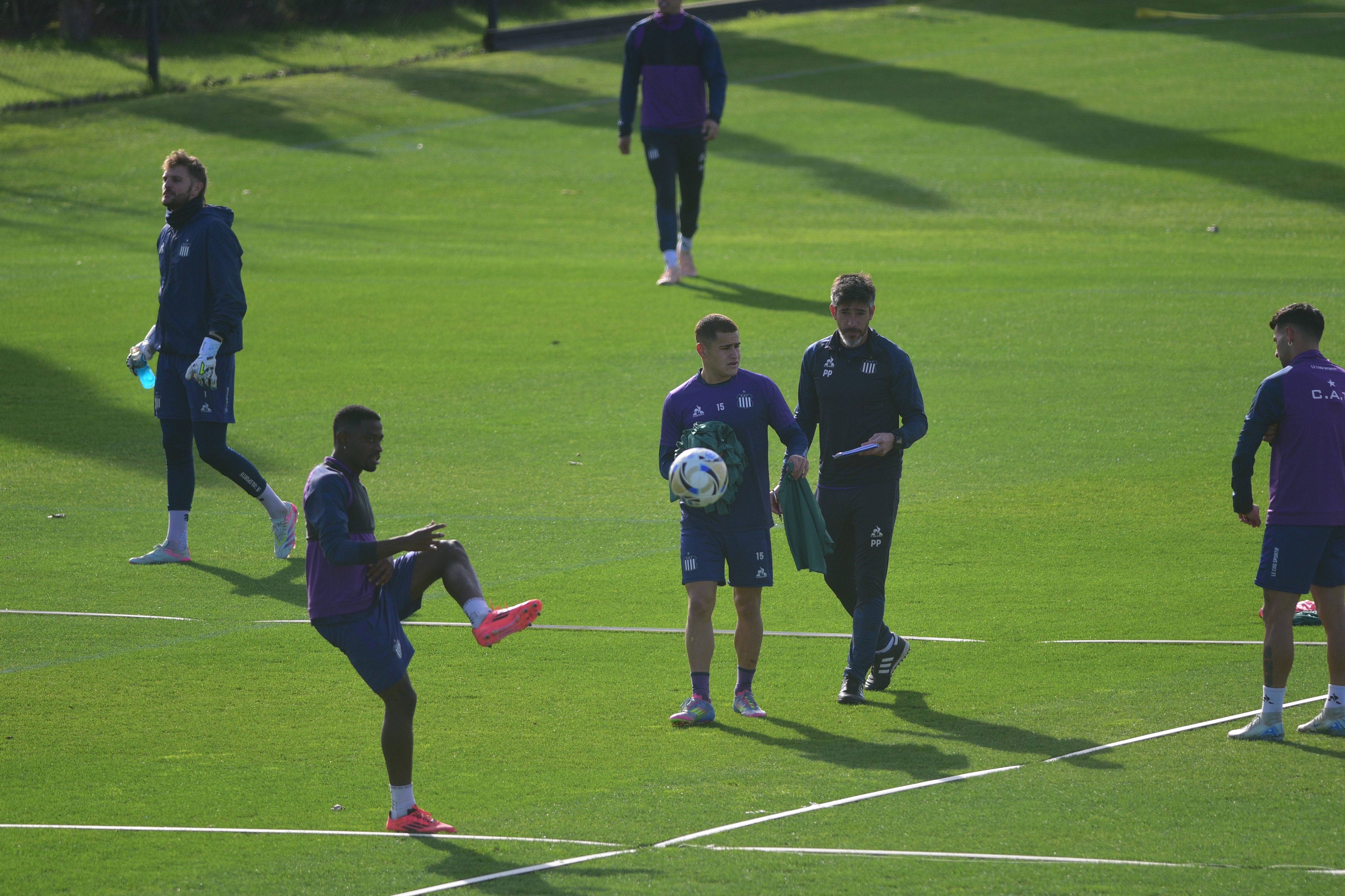 Pablo Pérez en el entrenamiento de Talleres en el Card. (Pedro Castillo / La Voz)