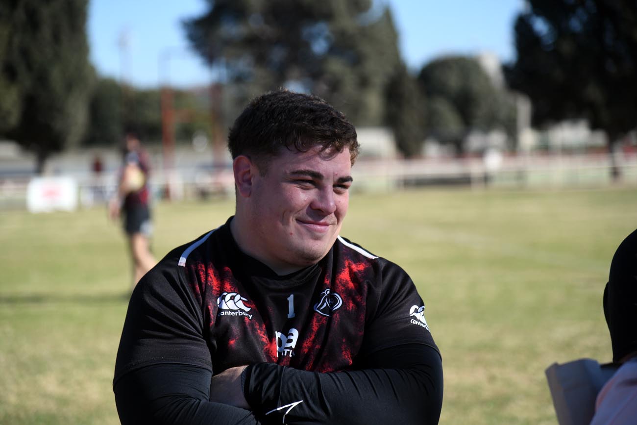 Boris Wenger, en el último entrenamiento de Dogos XV, antes de la partida a jugar la final en Uruguay Ramiro Pereyra La Voz