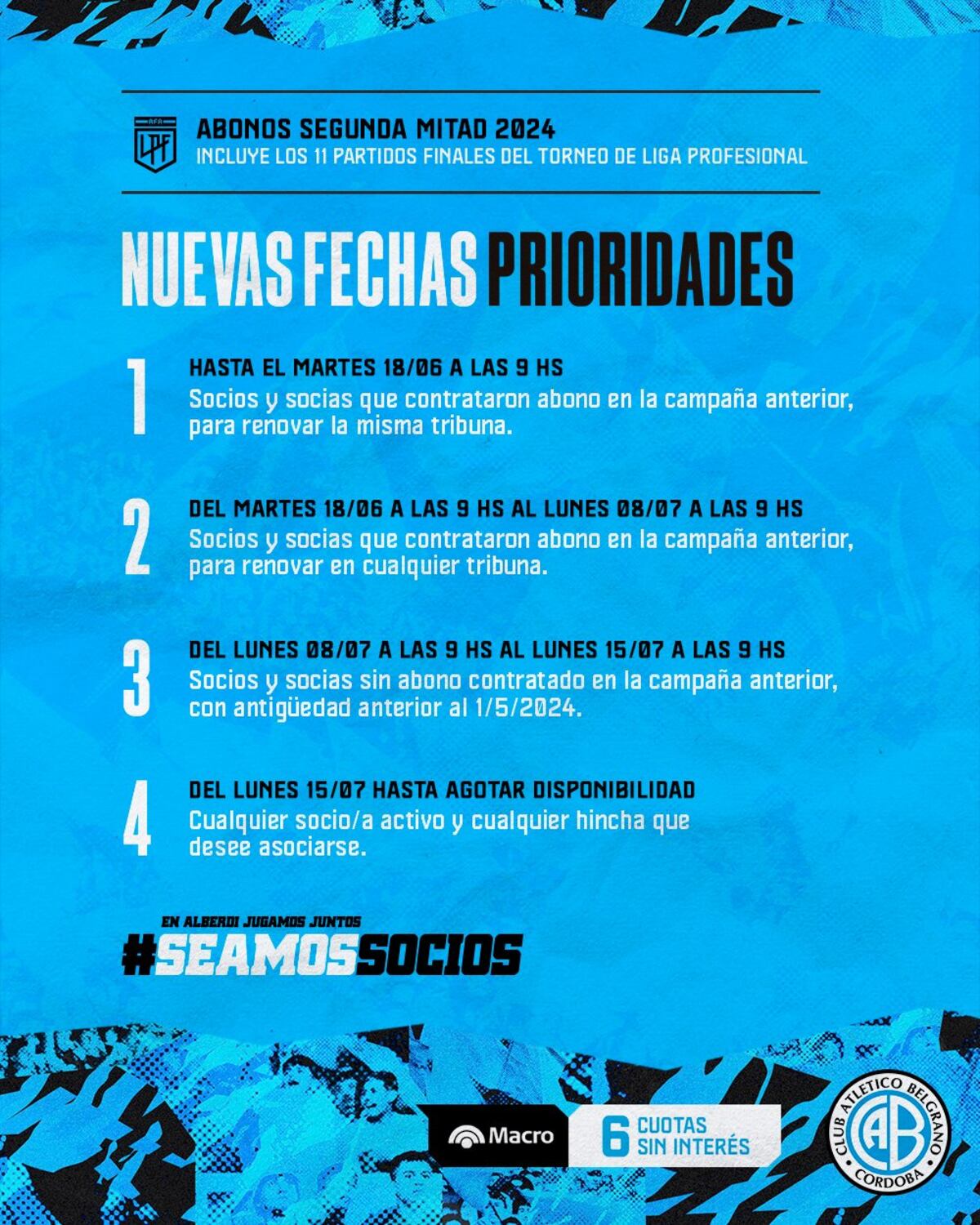 Belgrano prioridades (prensa Belgrano)