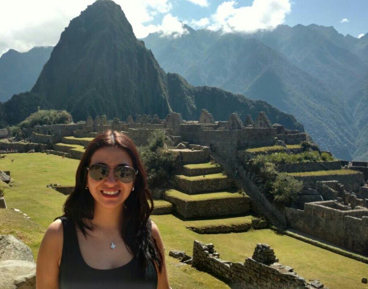 Vanesa en el Machu Picchu, Perú.
