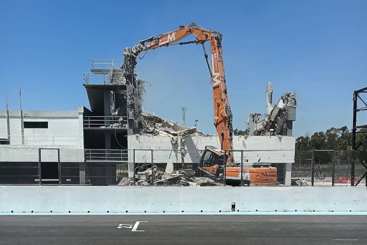Obras en el Autódromo de Buenos Aires (Crédito: Gentileza Roberto Decurnex)