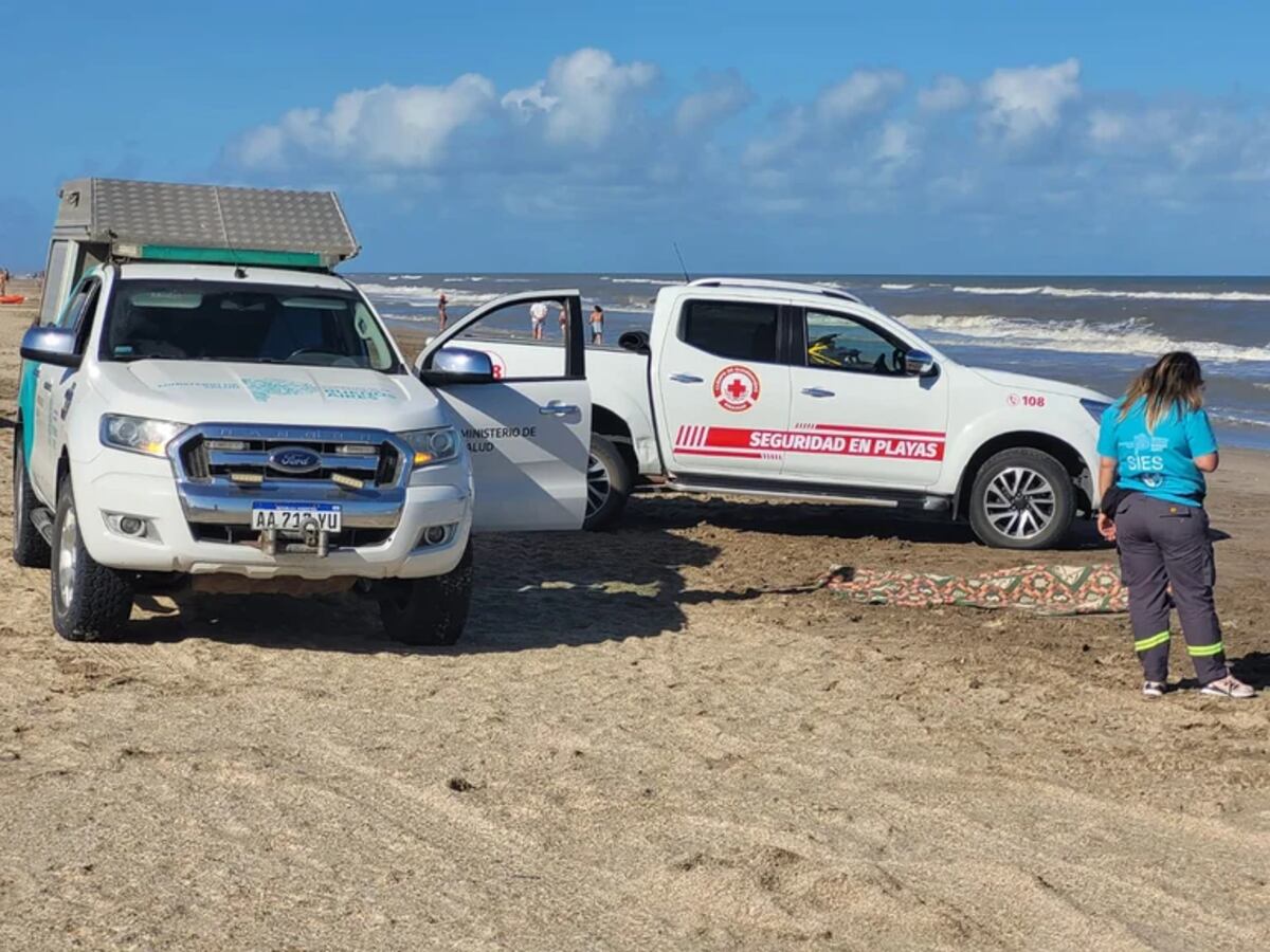 Pinamar. Encontraron el cuerpo de un adolescente en la playa. (Foto / Policía)