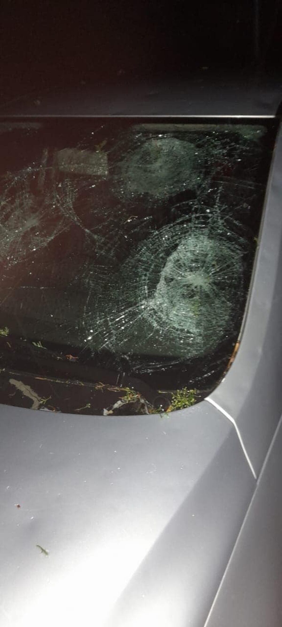 Destrozos en Villa Mercedes tras una fuerte pedrea. (Cable Digital)