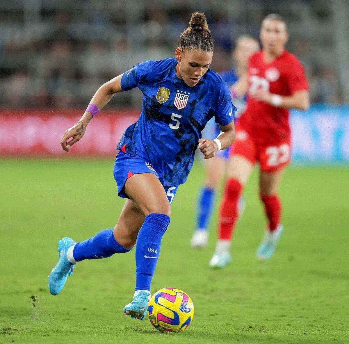 Trinity Rodman fue convocada en 2022 por primera vez a la selección mayor de Estados Unidos. (@trinity_rodman)