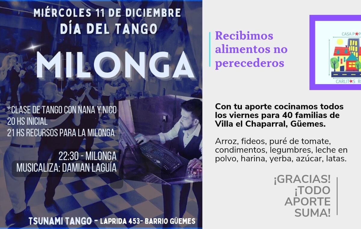 Día del Tango: algunos eventos en Córdoba