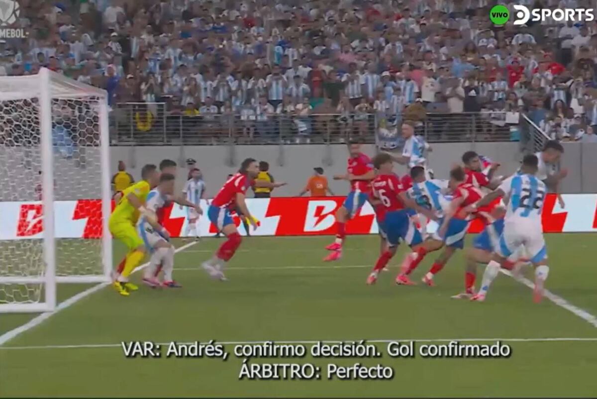 El VAR en Argentina-Chile (Captura)