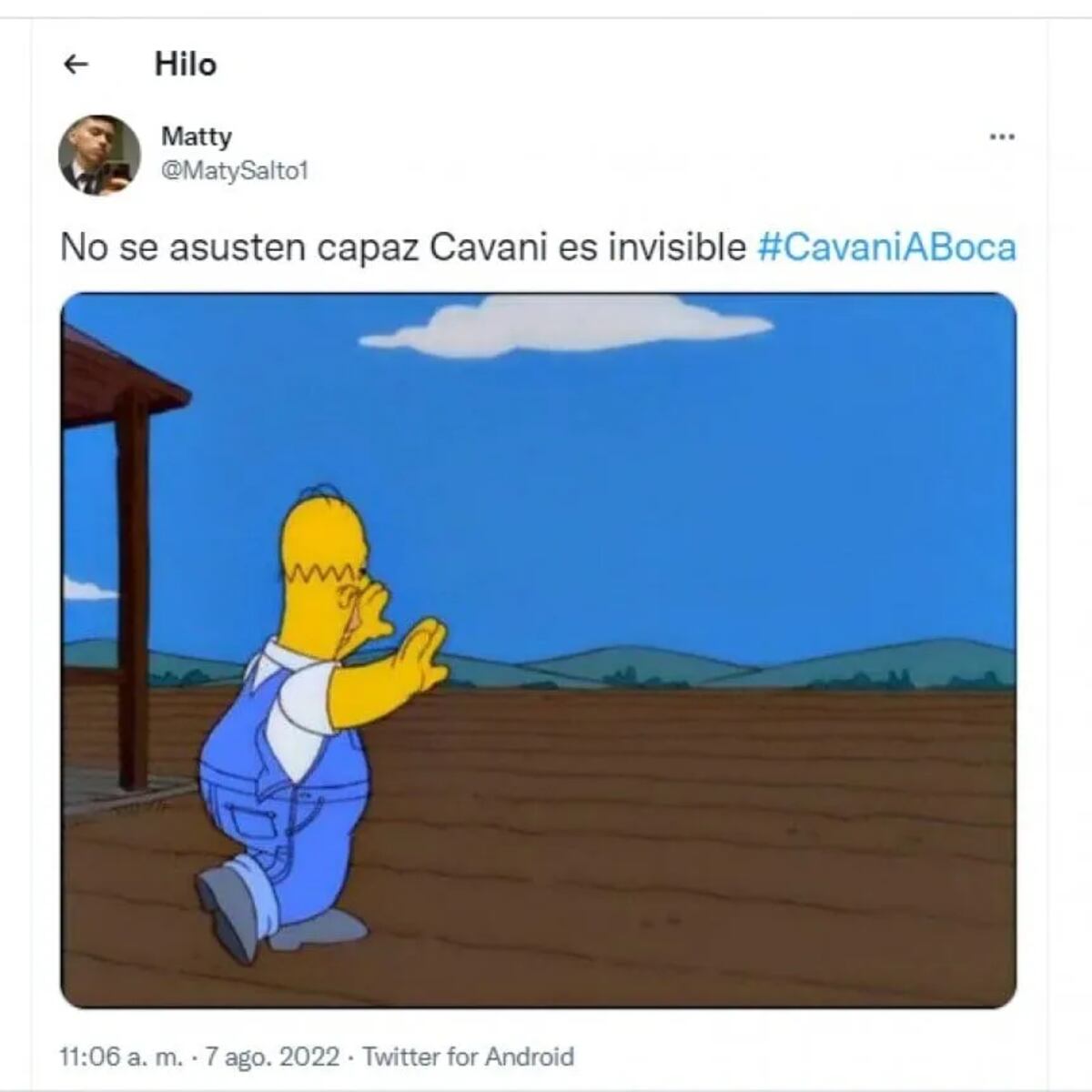 Los memes en redes sociales sobre el NO de Cavani a Boca. (Captura de imagen)