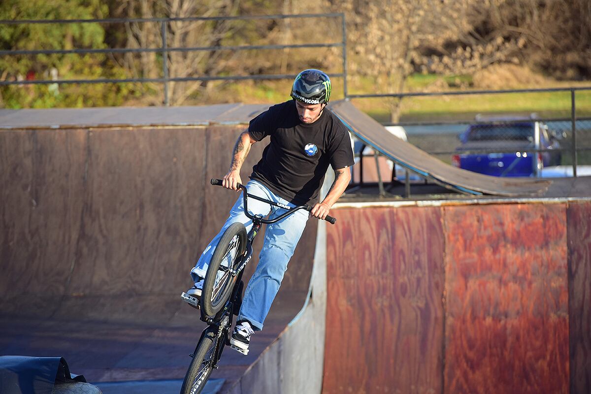 José Maligno Torres, pista de BMX Maligno Park del Estadio kempes. (José Gabriel Hernández / La Voz)
