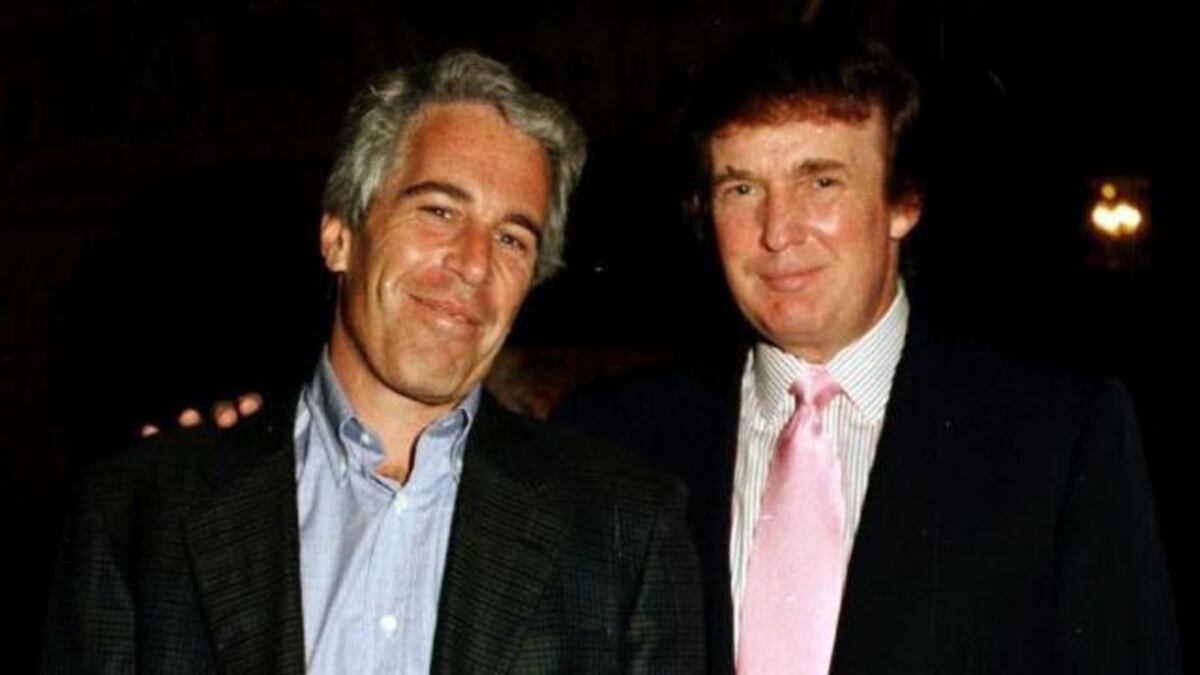 Jeffrey Epstein y Donald Trump.
