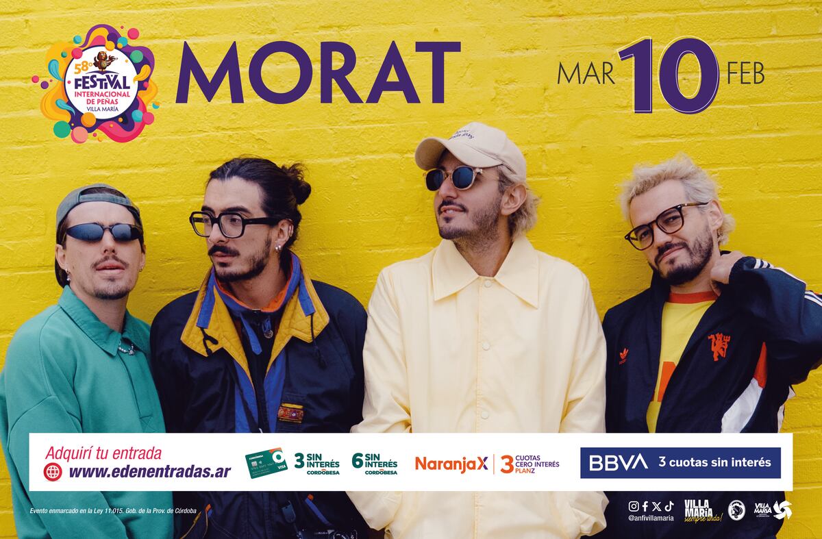El grupo colombiano de pop latino actuará el martes 10 de febrero.
