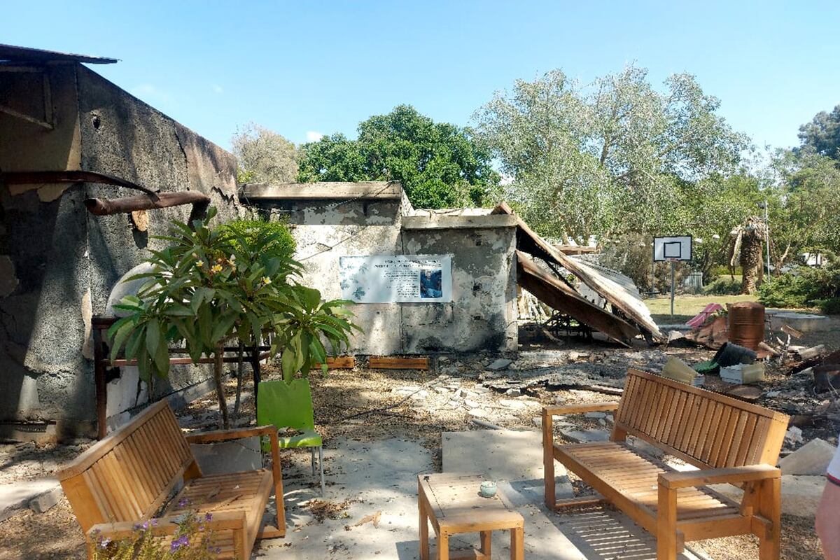 La zona del kibutz Nir Oz, donde combatió Dolev Yehud.