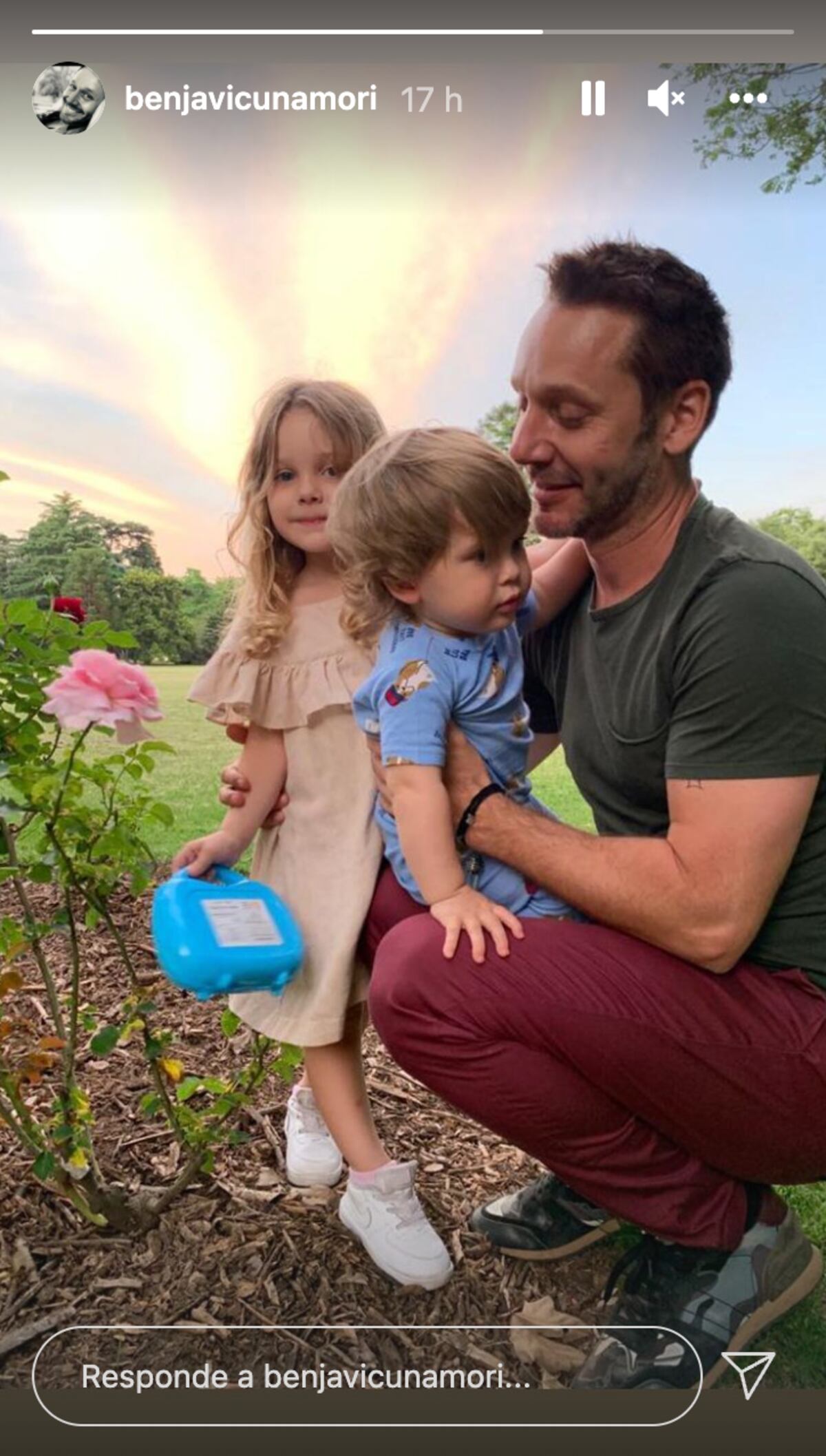 El reencuentro de Benjamín Vicuña con sus hijos