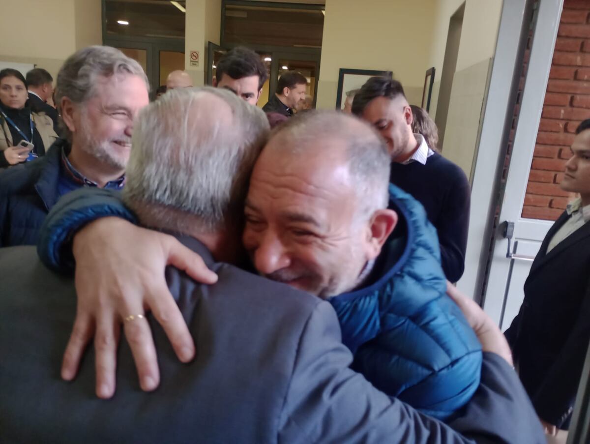 Luis Juez y Ángel Rossi. (Arzobispado de Córdoba)