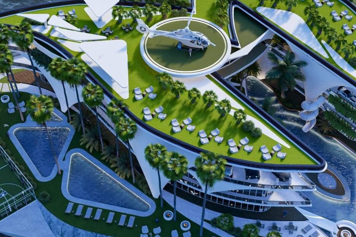 Así es el brutal proyecto del arquitecto Jorge Luis Véliz Quintana con precio impactante que se presentó en Miami para hacer honor a Lionel Messi. (Vélez Quintana)