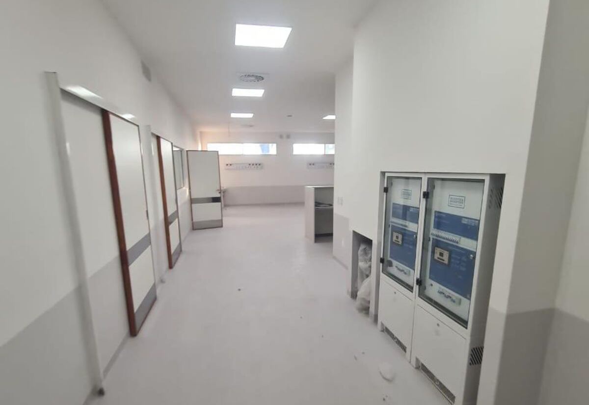 Sur de Córdoba. Así está el hospital de Huinca Renancó en la recta final (Gentileza).