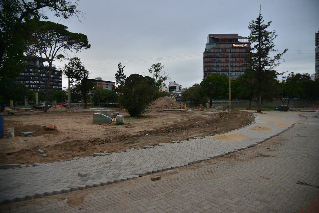 Avance de obra en el Parque Las Heras Foto: (Pedro Castillo / La Voz)