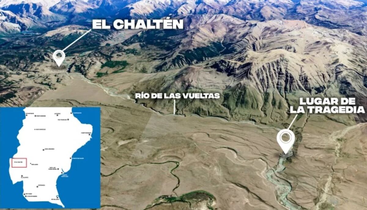 El Chaltén. La zona donde ocurrió la tragedia (Gentileza La Opinión Austral).