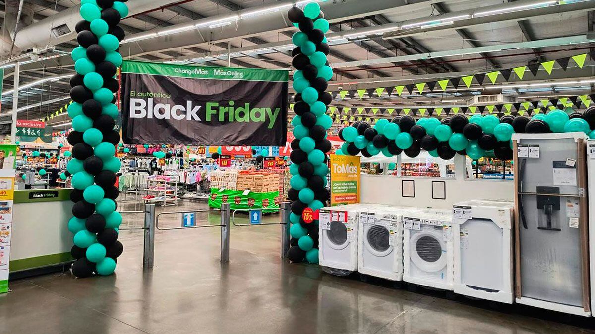 El "Auténtico Black Friday" incluye electrodomésticos. (Gentileza ChangoMâs)