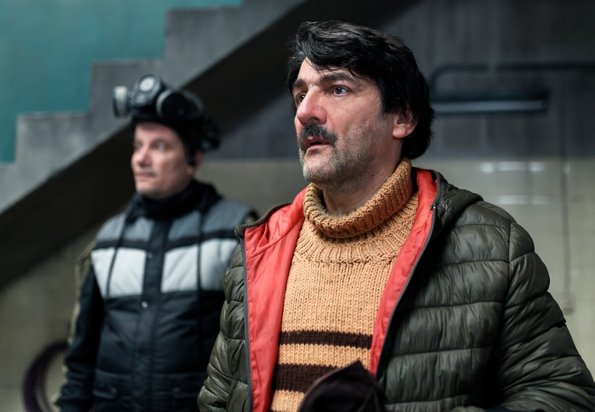 Marcelo Subiotto (Lucas) y César Troncoso (Favalli), parte del prestigioso elenco con el que contó Bruno Stagnaro para filmar "El Eternauta". (Gentileza Marcos Ludevid / Netflix).