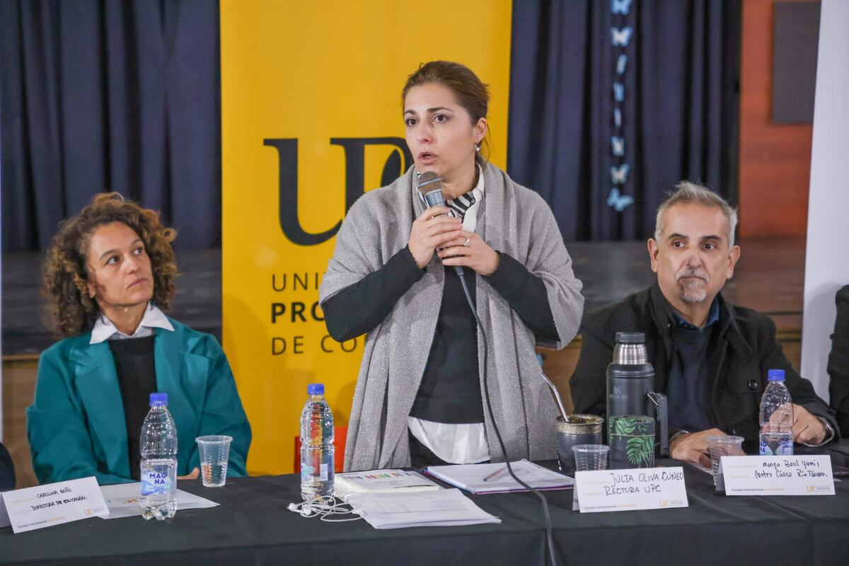 Reunión de la UPC para Tercero Arriba. El encuentro fue encabezado por la rectora a nivel provincial. (Gentileza UPC)
