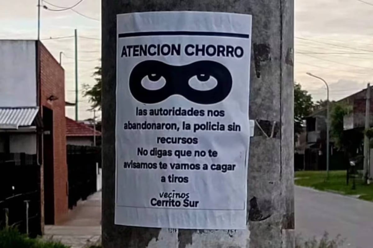 "Muchos vecinos ya están armados y dispuestos a cuidar sus bienes y familias", explicó un hombre. (0223)