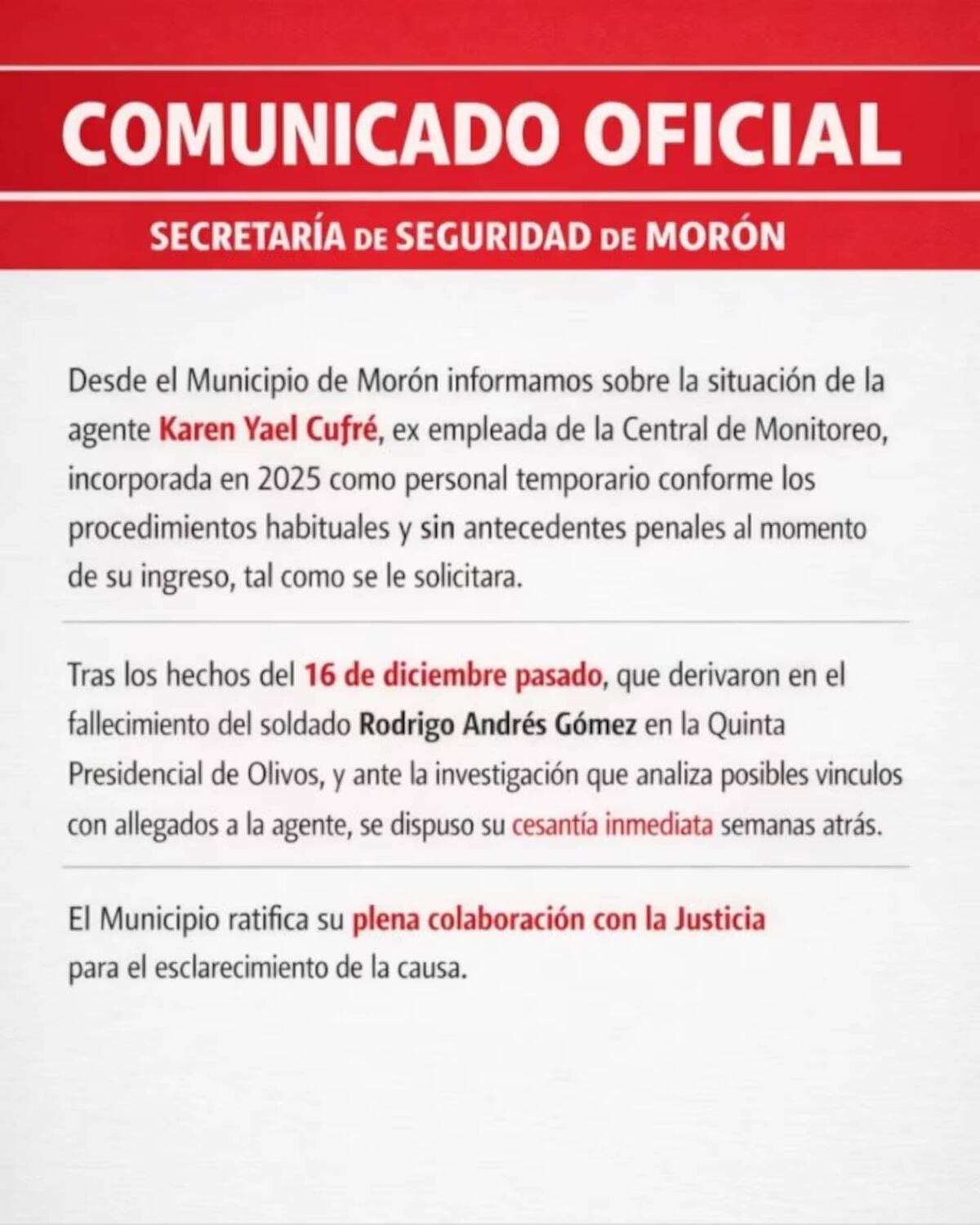 Caso Olivos: la mujer detenida por extorsionar al soldado que apareció muerto era empleada municipal de Morón.