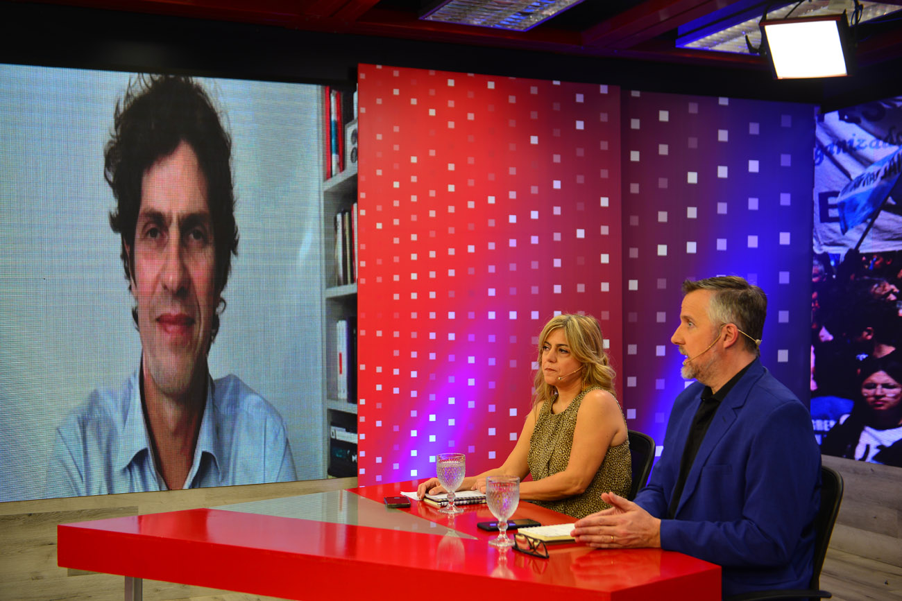 Martín Lousteau en el programa Voz y Voto. (Nicolás Bravo / La Voz)