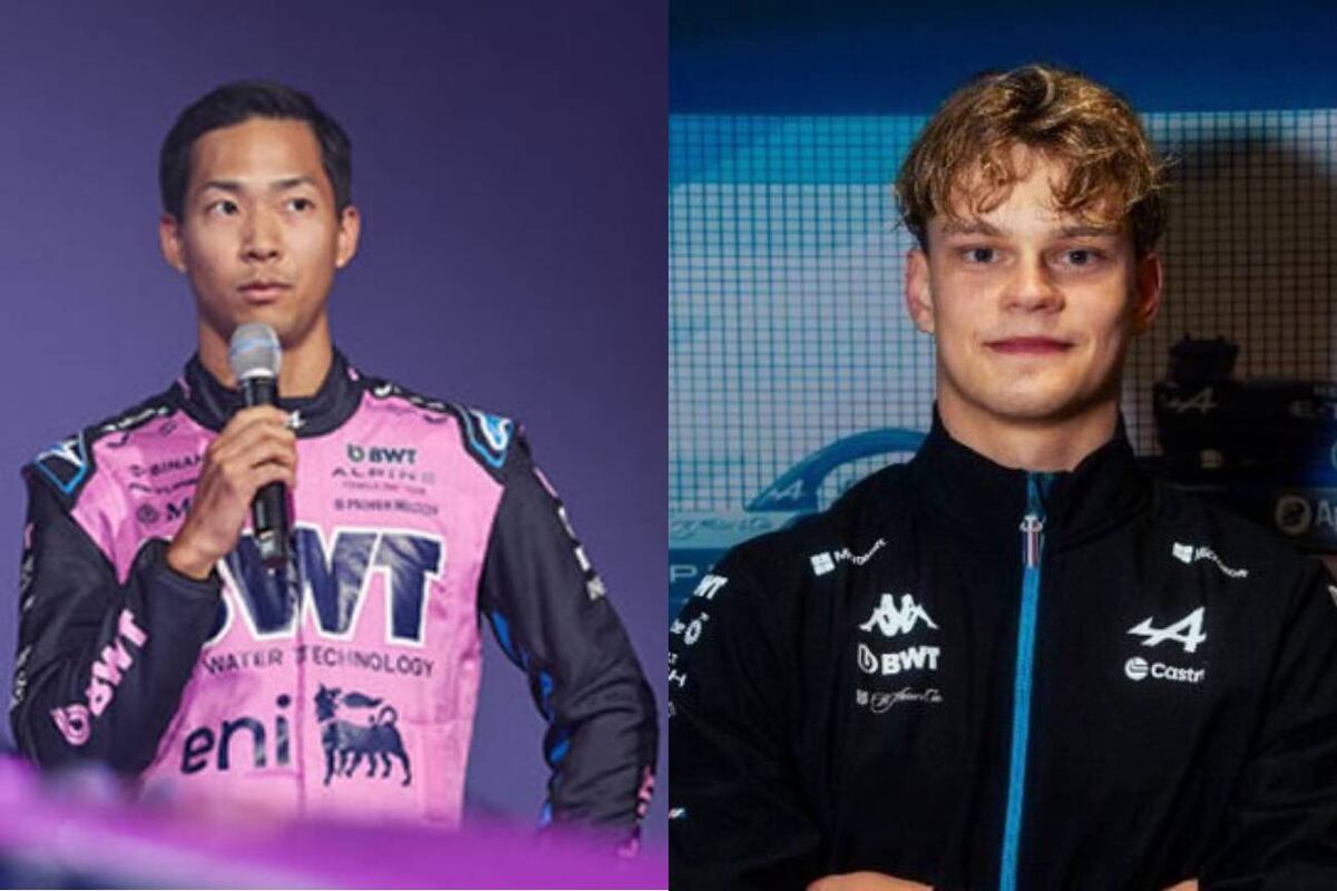 Ryo Hirakawa y Paul Aron, los pilotos reserva de Alpine que compiten por un lugar con Franco Colapinto.