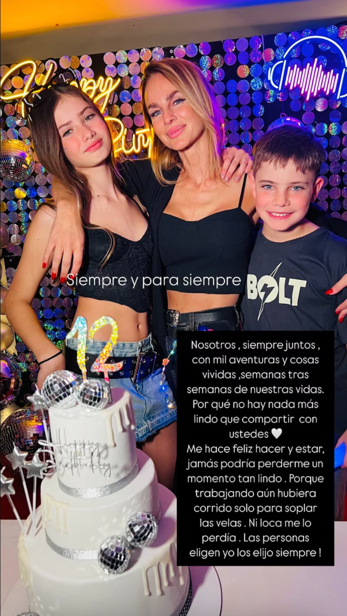 Sabrina Rojas lanzó un fuerte mensaje cargado de ironía en contra de Luciano Castro pot su ausencia en el cumpleaños de Esperanza, su hija de 12 años. (Foto: Captura de pantalla)