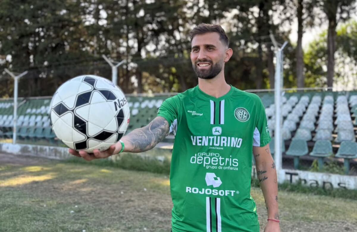Gino Peruzzi y el regreso al club de sus amores. (Instagram Corralense).
