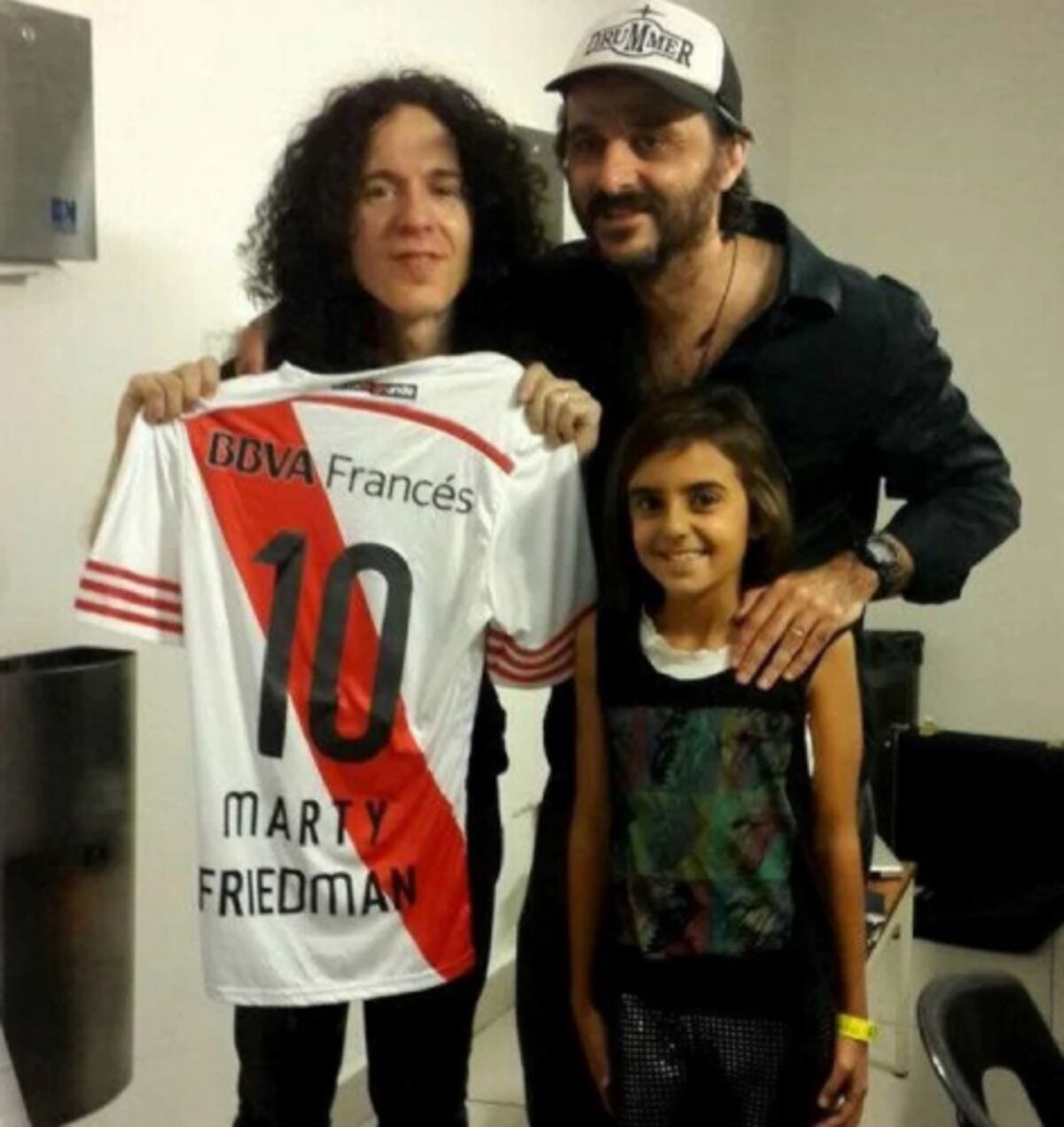 Marty Friedman con Pipi Piazzolla. (Foto web)