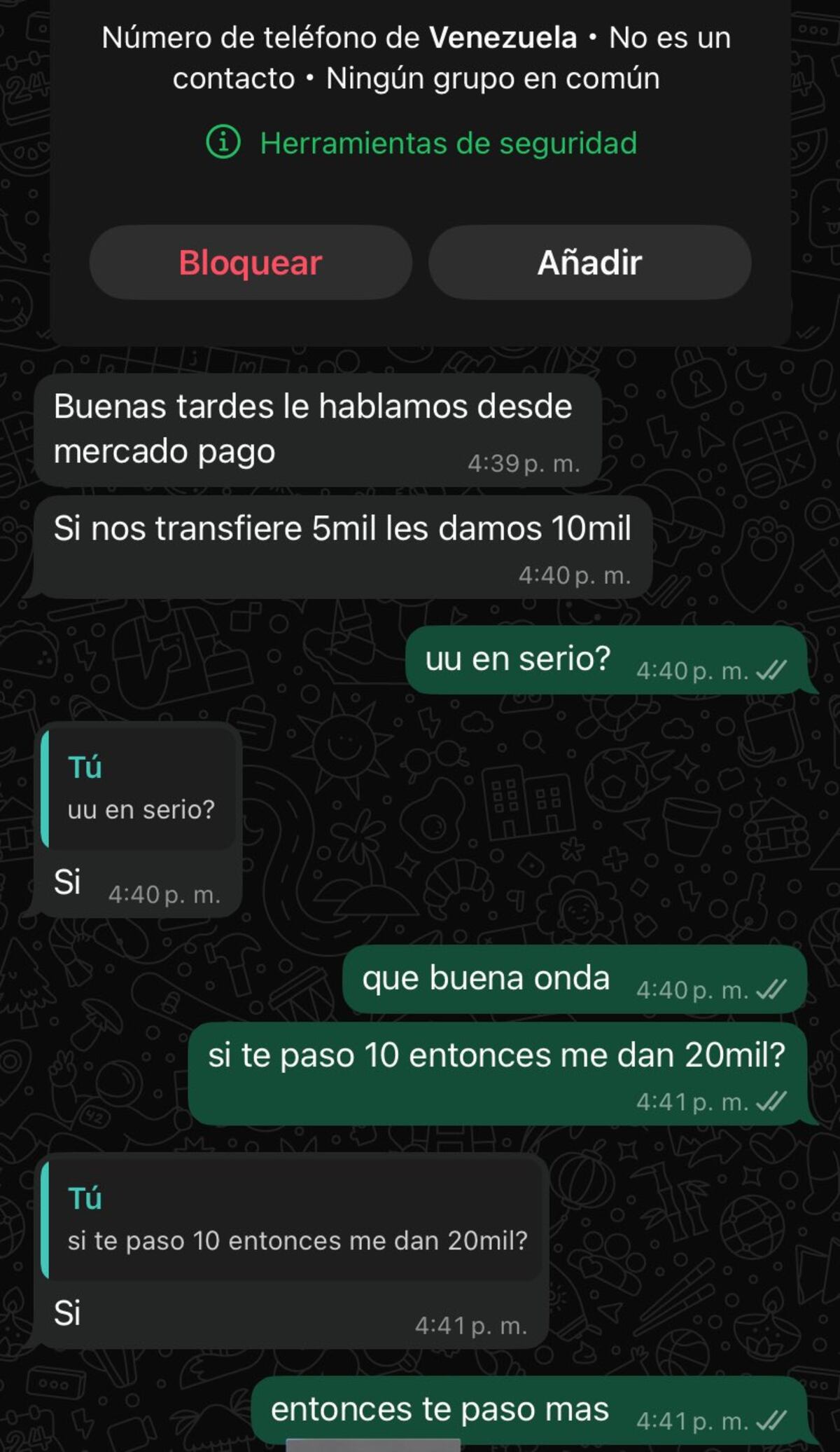 El chat viral.