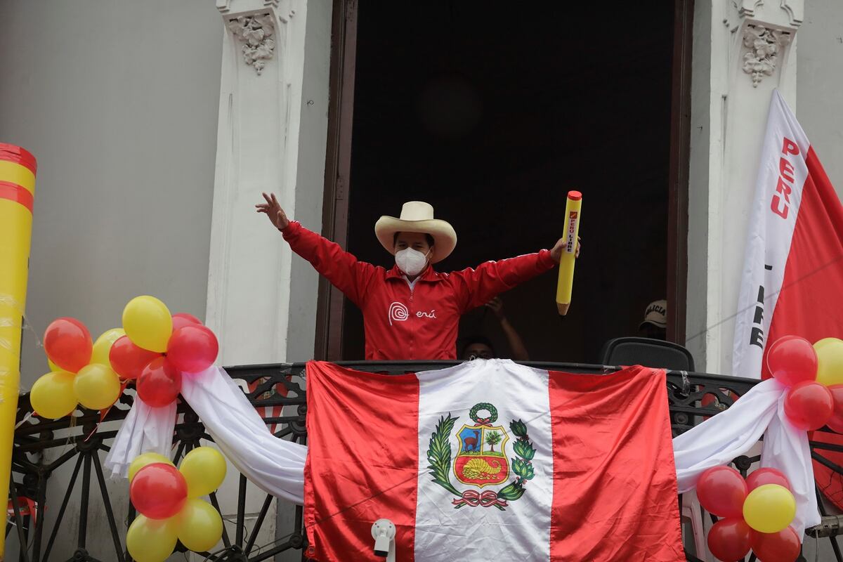 Pedro Castillo, candidato presidencial en Perú