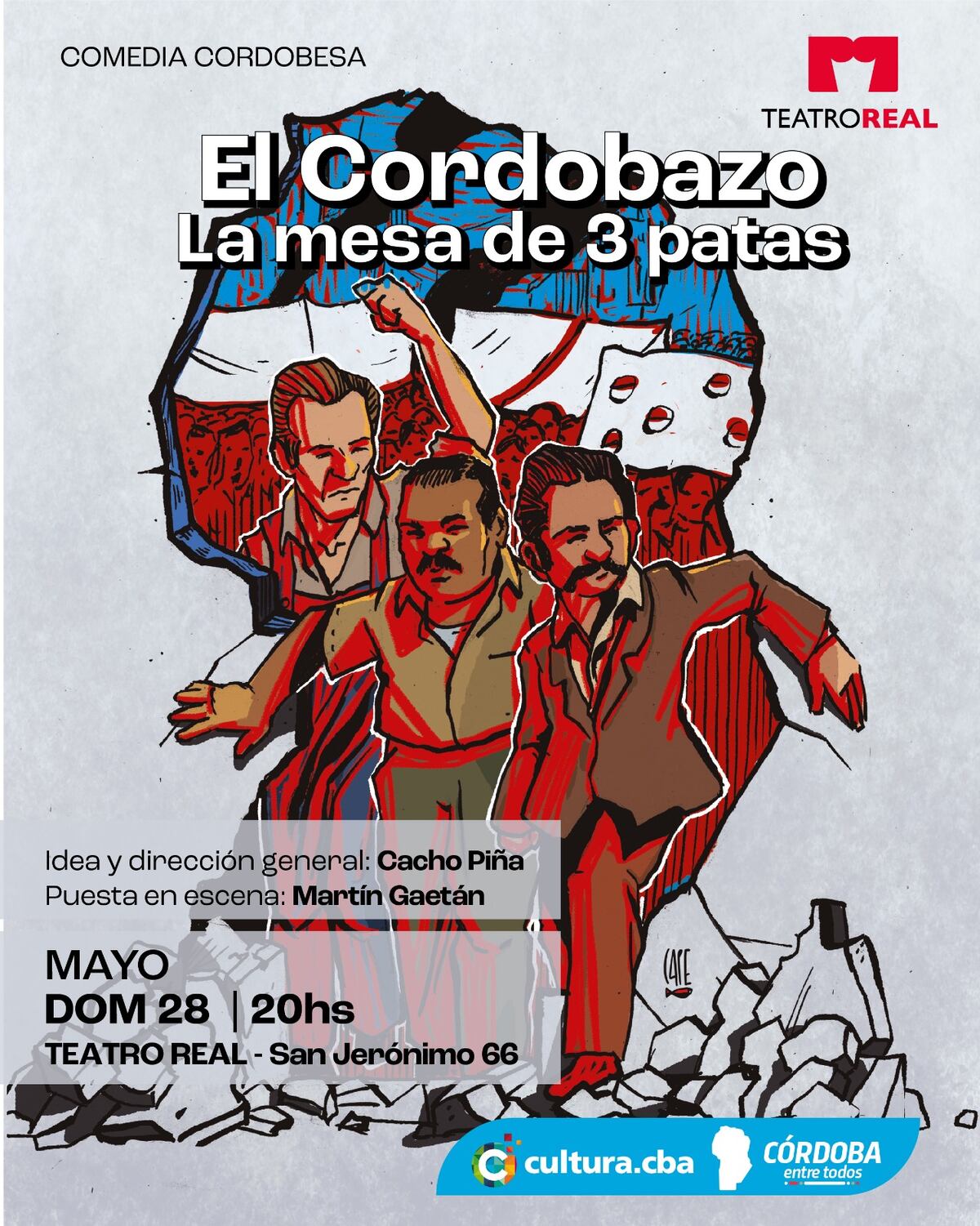 El Cordobazo, la mesa de tres patas