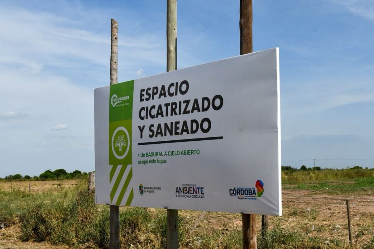 Ambiente anunció el cierre definitivo de basurales a cielo abierto en Altos de Chipión y La Paquita. (Gobierno de Córdoba)