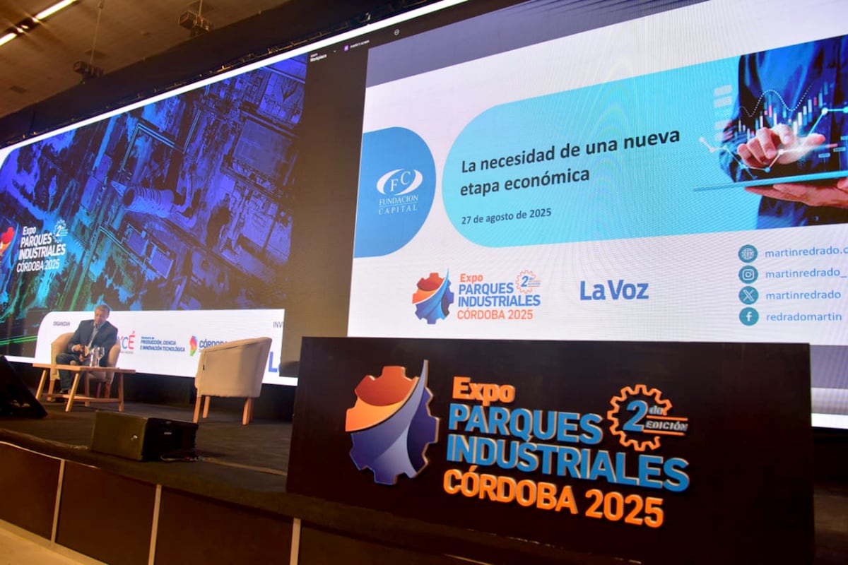 Expo Parques Industriales 2025. Conferencia Magistral del economista Martín Redrado. (José Gabriel Hernández / La Voz)