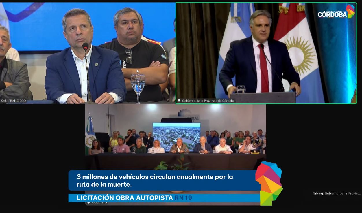 Acto anuncio de la Licitación para la realización de la Autopista 19