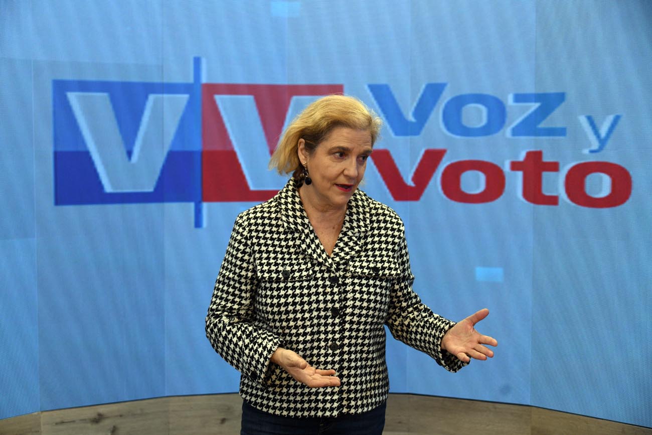 Entrevista de Voz y Voto en el estudio. Pilar Rahola, la invitada. Ramiro Pereyra/ La Voz