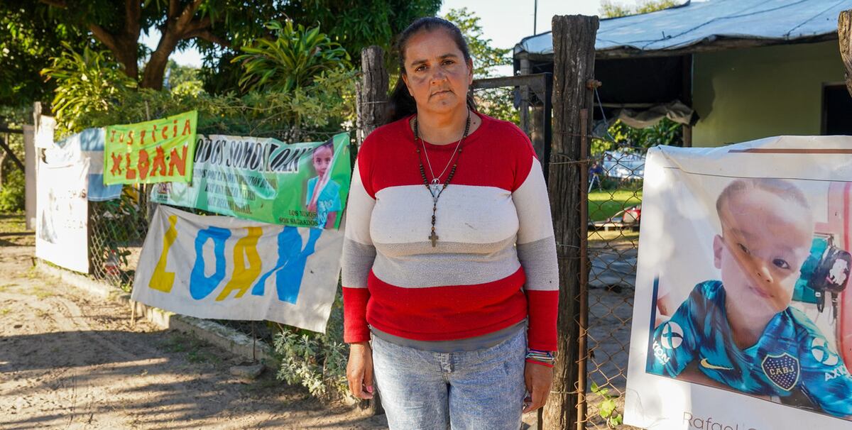 9 de Julio. María, la madre de Loan, no pierde la fe y clama por su hijo (Fotos: Juanjo Tesone/Clarín).