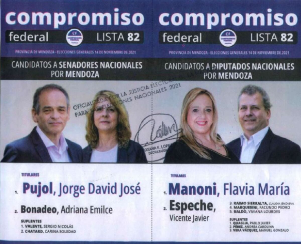 Boleta de Compromiso Federal de Mendoza.