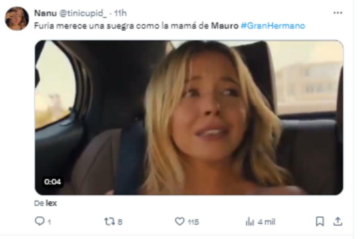 Los memes de la mamá de Mauro en "Gran Hermano". (Captura)