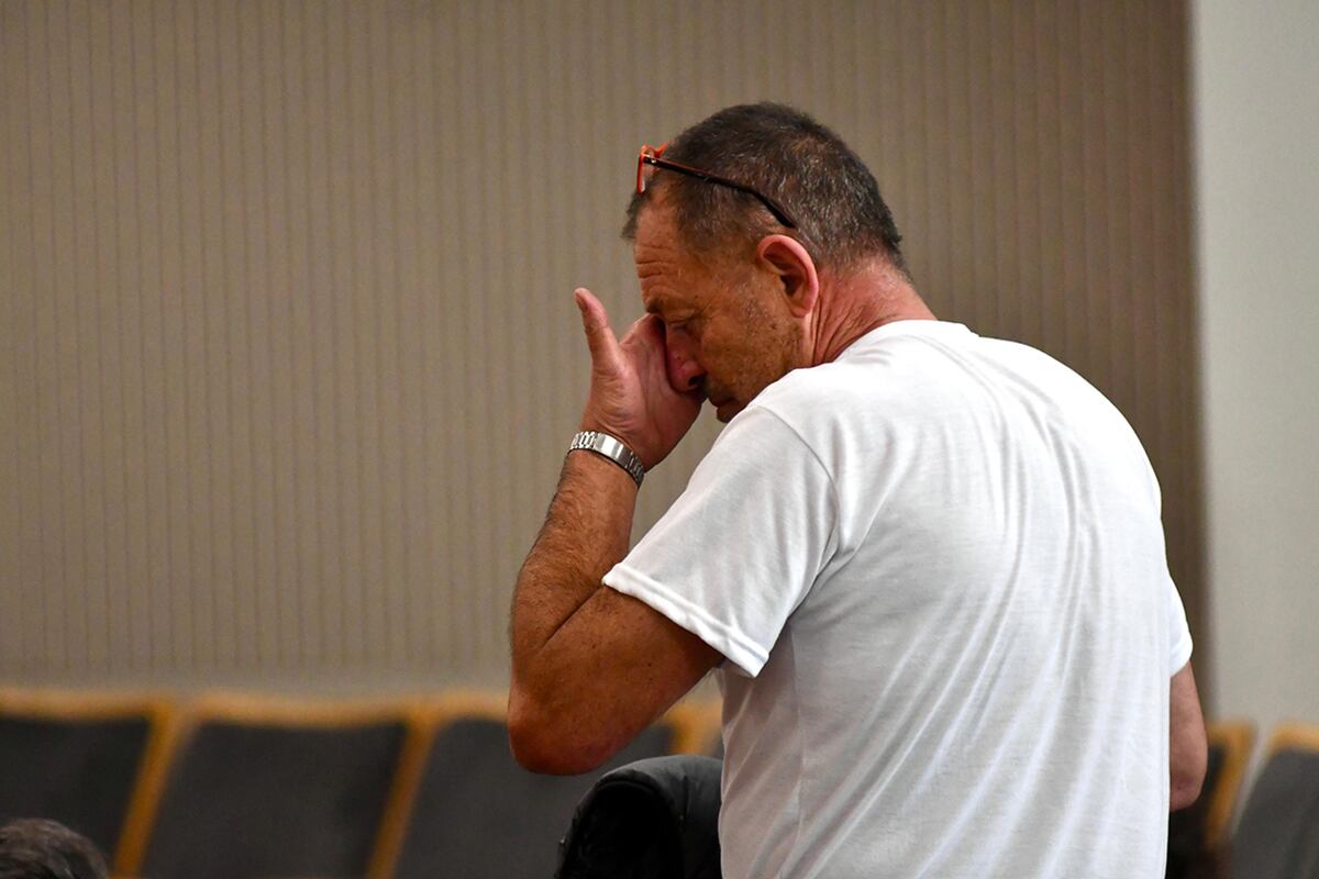 Pablo Musse, en el inicio del juicio por su hija Solange. (Tomy Fragueiro)