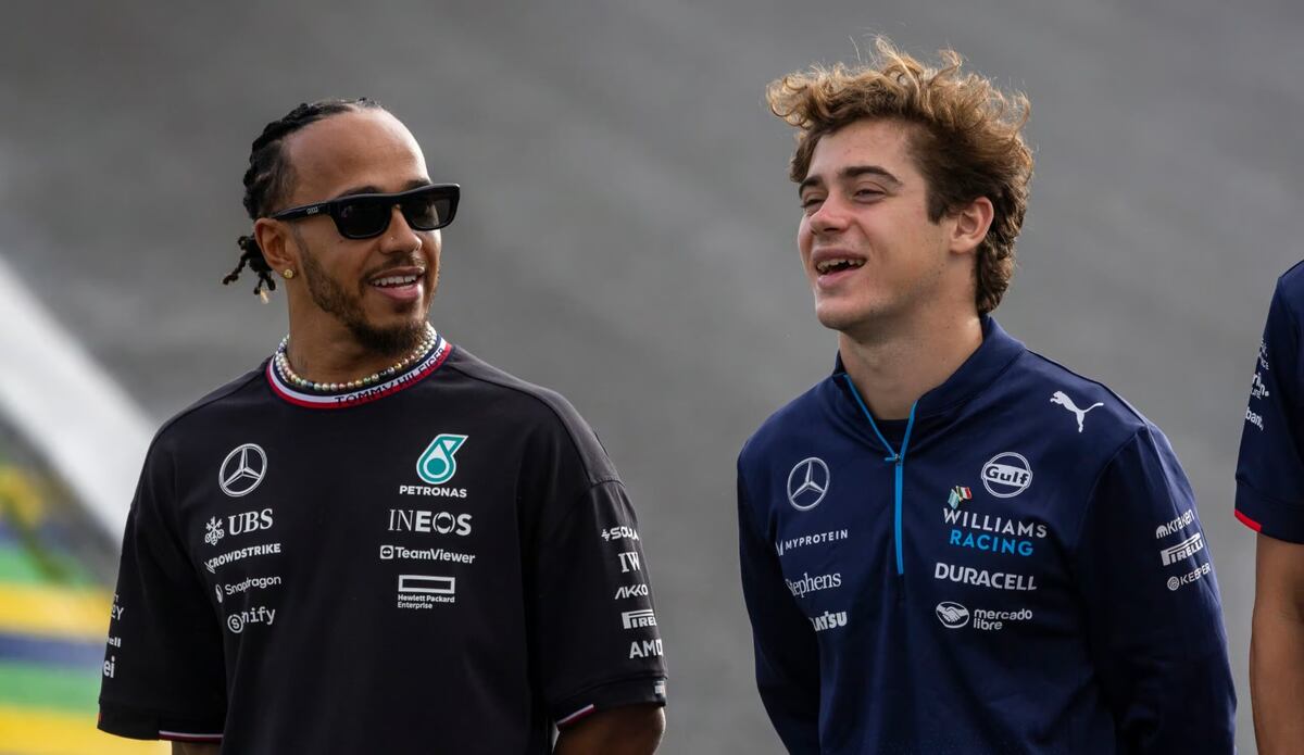 Franco Colapinto contó que le gustaría llevar a Lewis Hamilton a La Bombonera.