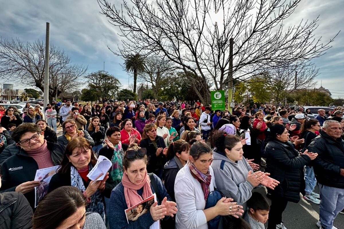 Laboulaye. Consternada por el crimen de Joaquín Sperani. (Gentileza Nexos del Sur)