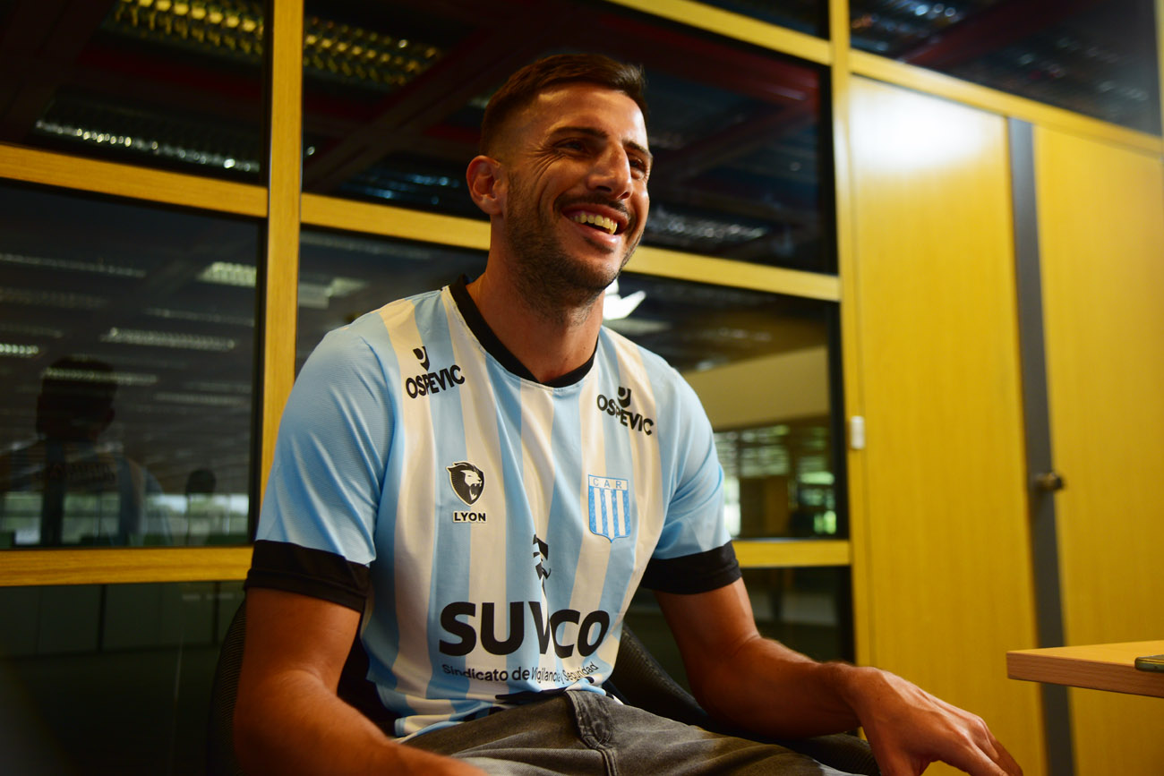 Pablo Chavarría quiere ascender este año con Racing (Nicolás Bravo / La Voz)