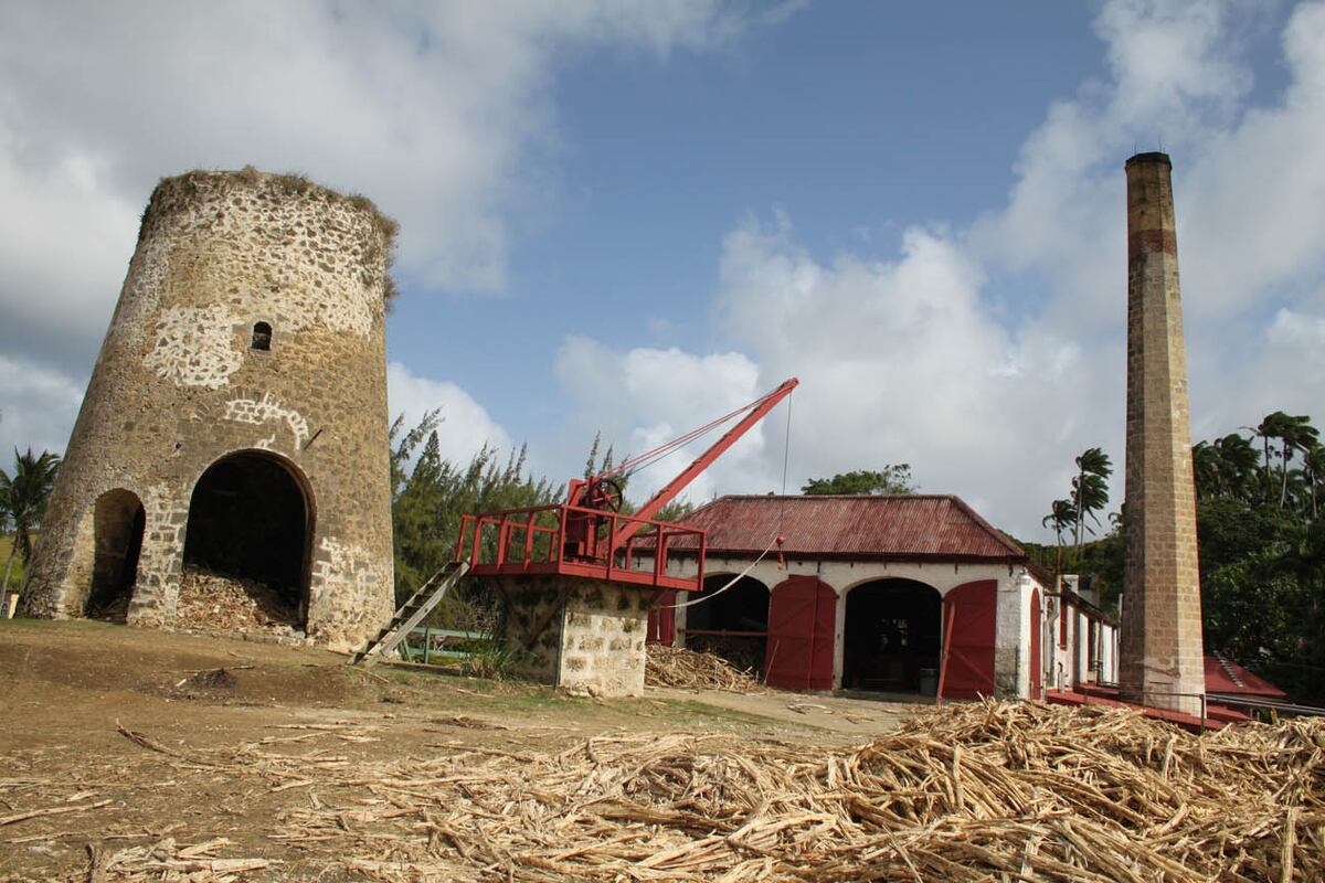 Antiguo molino de caña de azúcar.